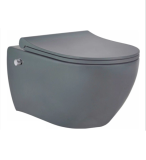 Унитаз биде beWash Bogen СЕРЫЙ c функцией биде + сиденье микролифт